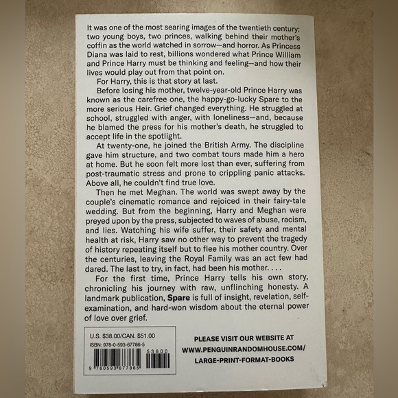 Spare by Prince Harry - Picture 2 of 2